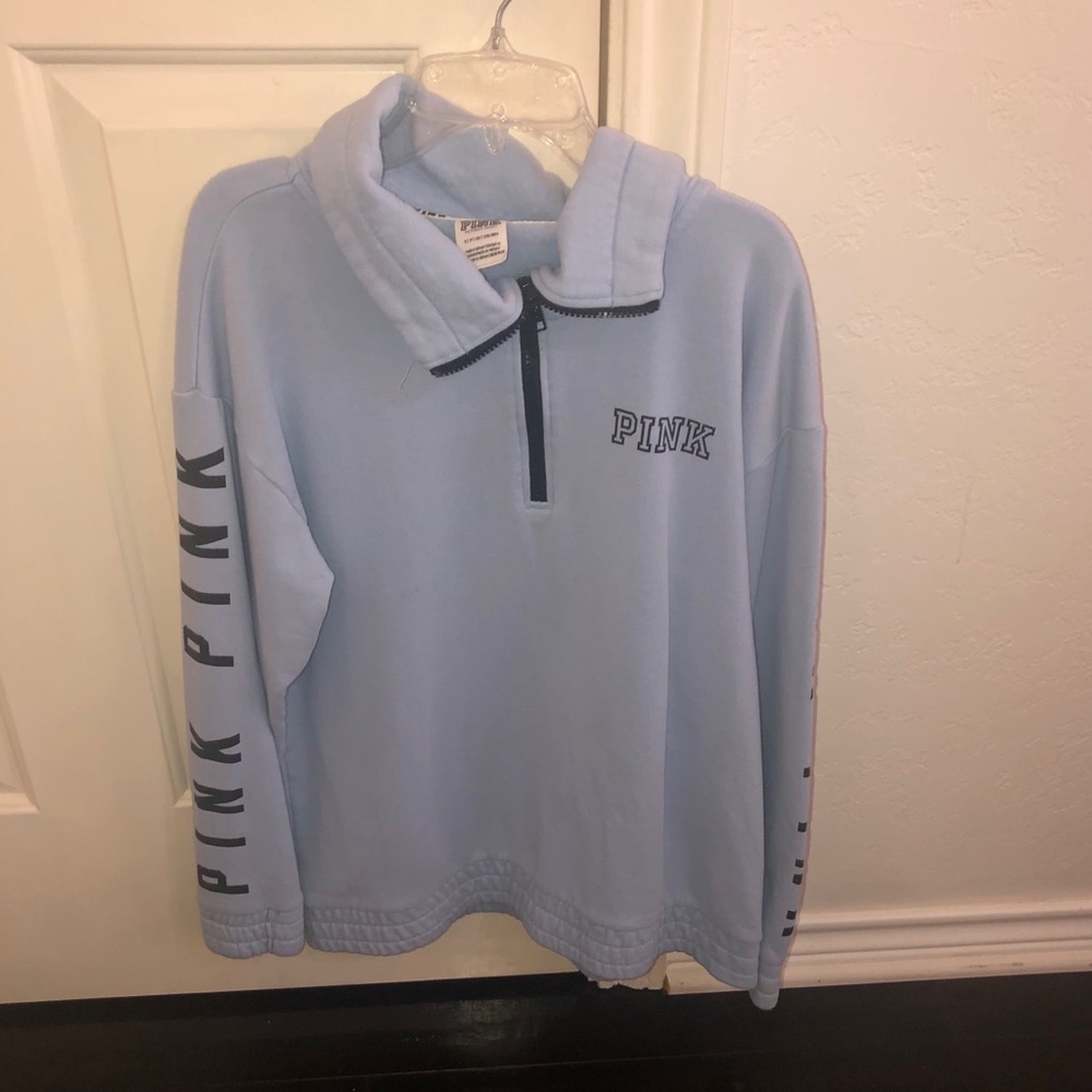 Pink baby blue zip up jacket